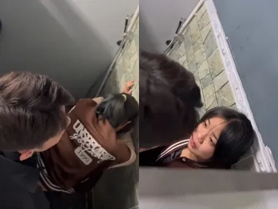 Phát hiện đôi cặc sâu vụng trộm trả bài nhau trong toilet cf